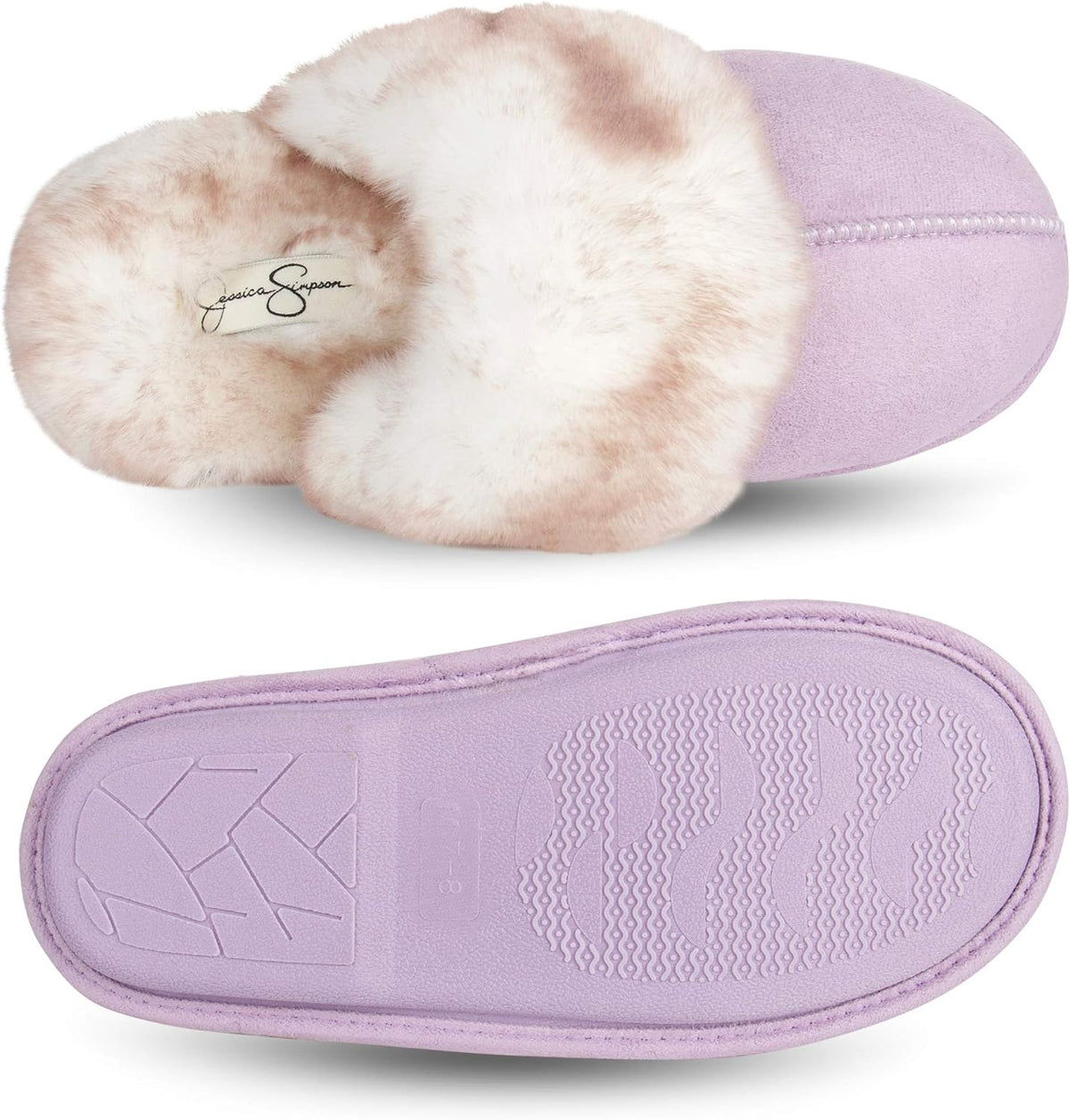 Womens Comfy Faux Fur House Slipper Scuff Memory Foam Slip on Anti-Skid Soleslipper